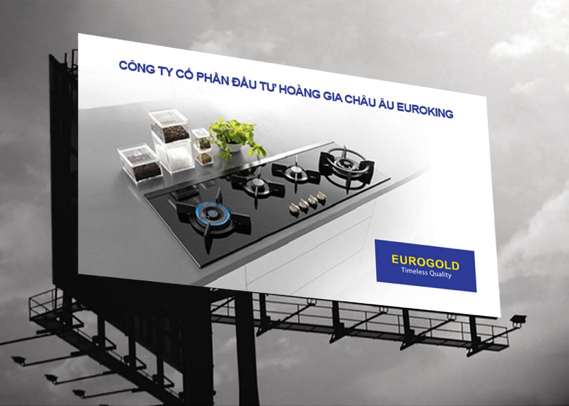 Euroking - Thiết kế hiệu chỉnh lại logo thương hiệu Eurogold